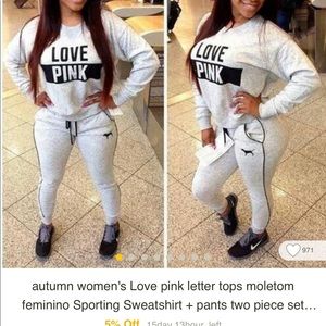 Fake VS pink clothes